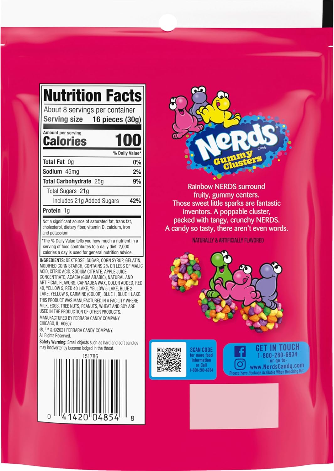 Nerds Gummy - Rainbow 3oz