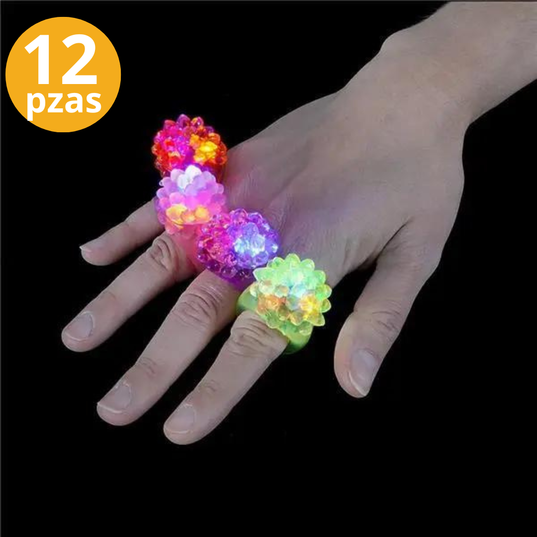 Anillo con luz led 12pzas