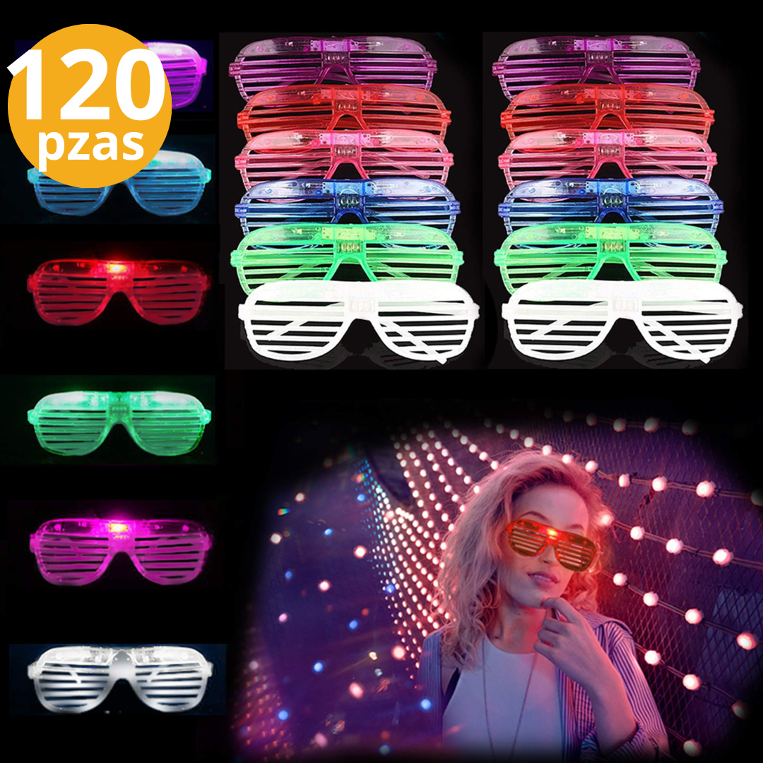 Lente con luz led 120pzas