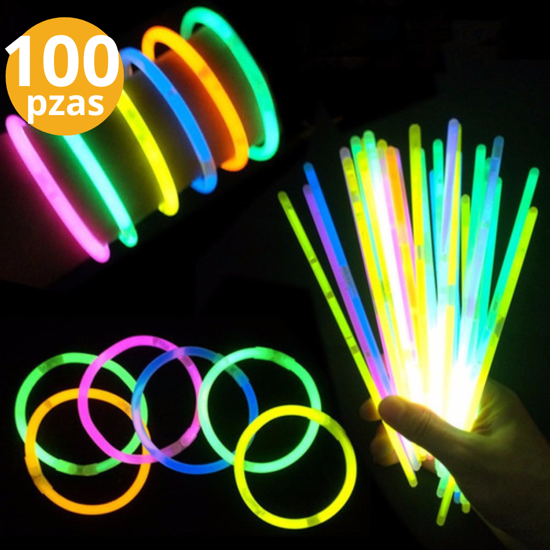 Pulseras Neón 100pzas.