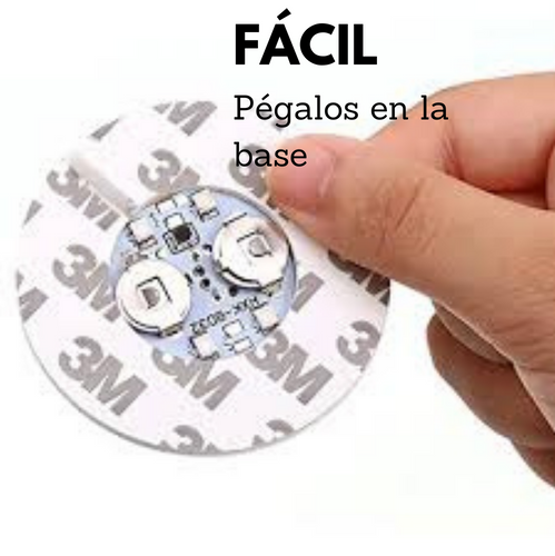Base Sticker Posavasos de Luz Led 30pzas