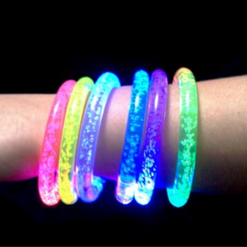 Pulseras con luces led 12pzas