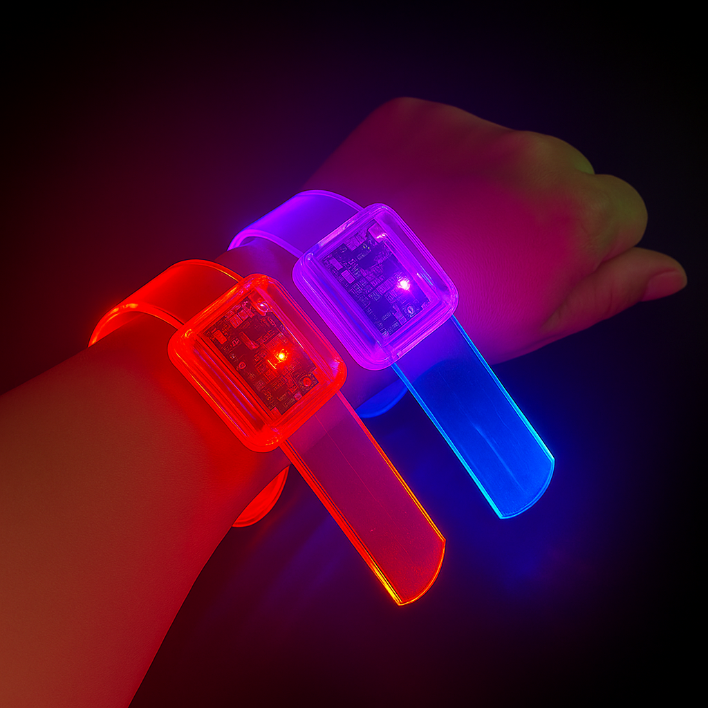 Pulseras Led Audiorítmicas Ajustables 30pzas | Para Conciertos Festivales Boda Fiesta Xv Años Graduaciones Batucada